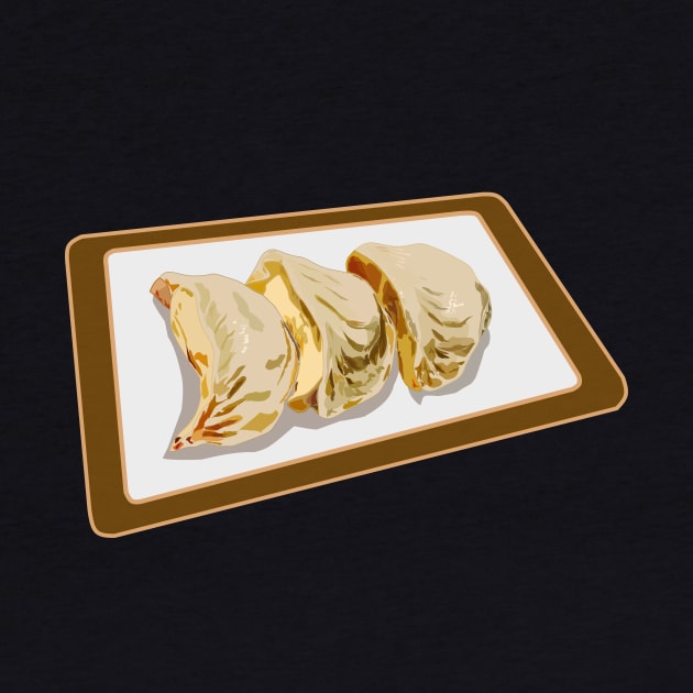 Jiaozi / Chinese dumplings cartoon illustration by Miss Cartoon